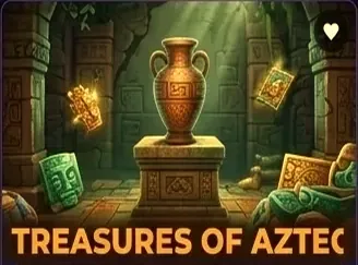 Treasures of Aztec slot banner on tkv66 - PG